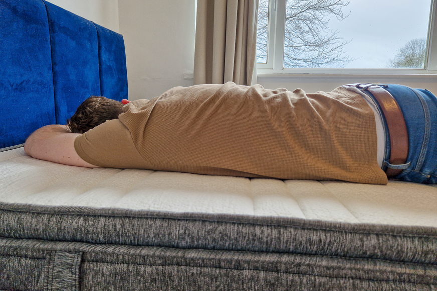 stomach sleeper on origin mattress